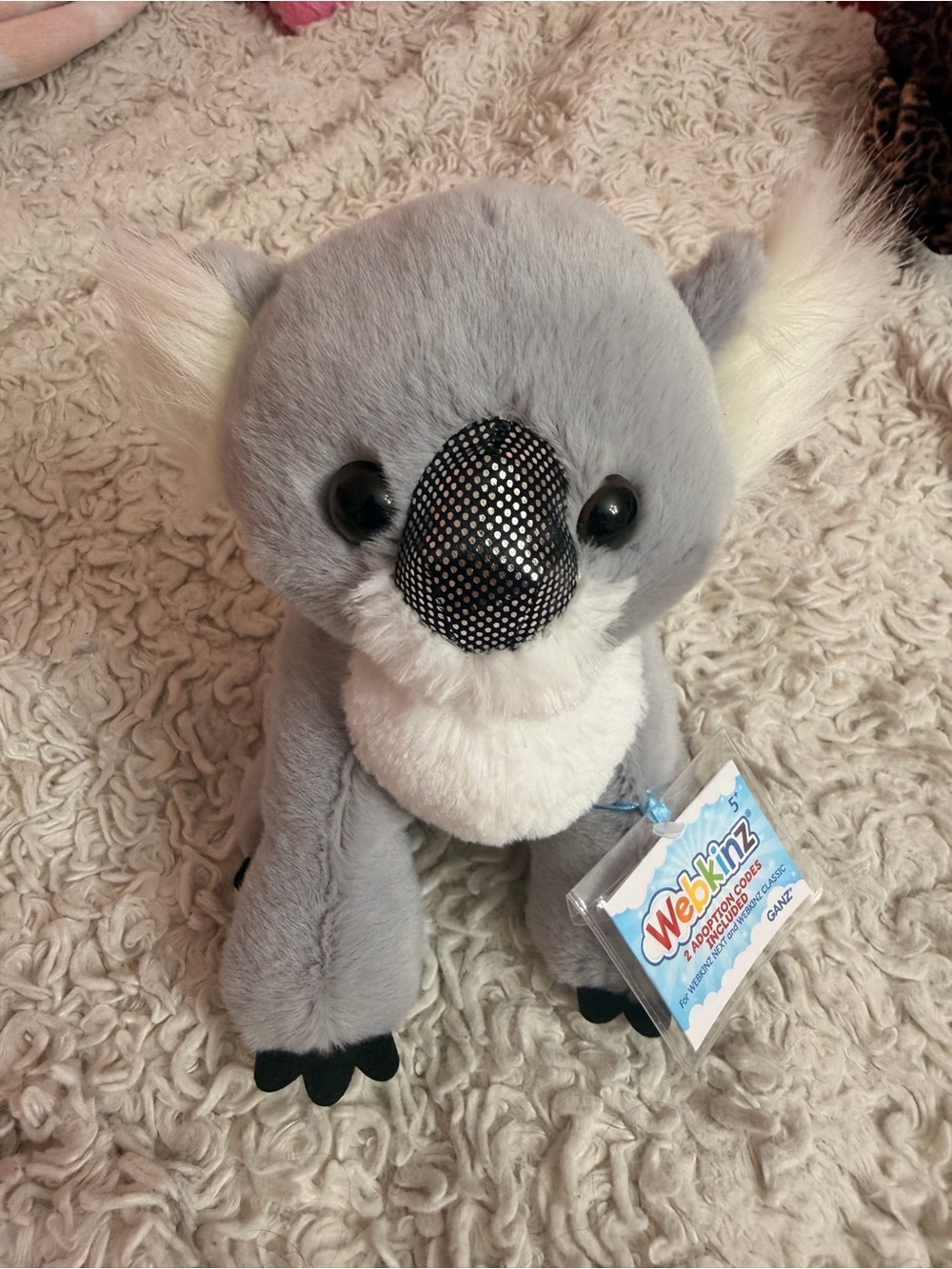 NWT Webkinz Plush Koala - Soft Gray and White Interactive Stuffed Animal
